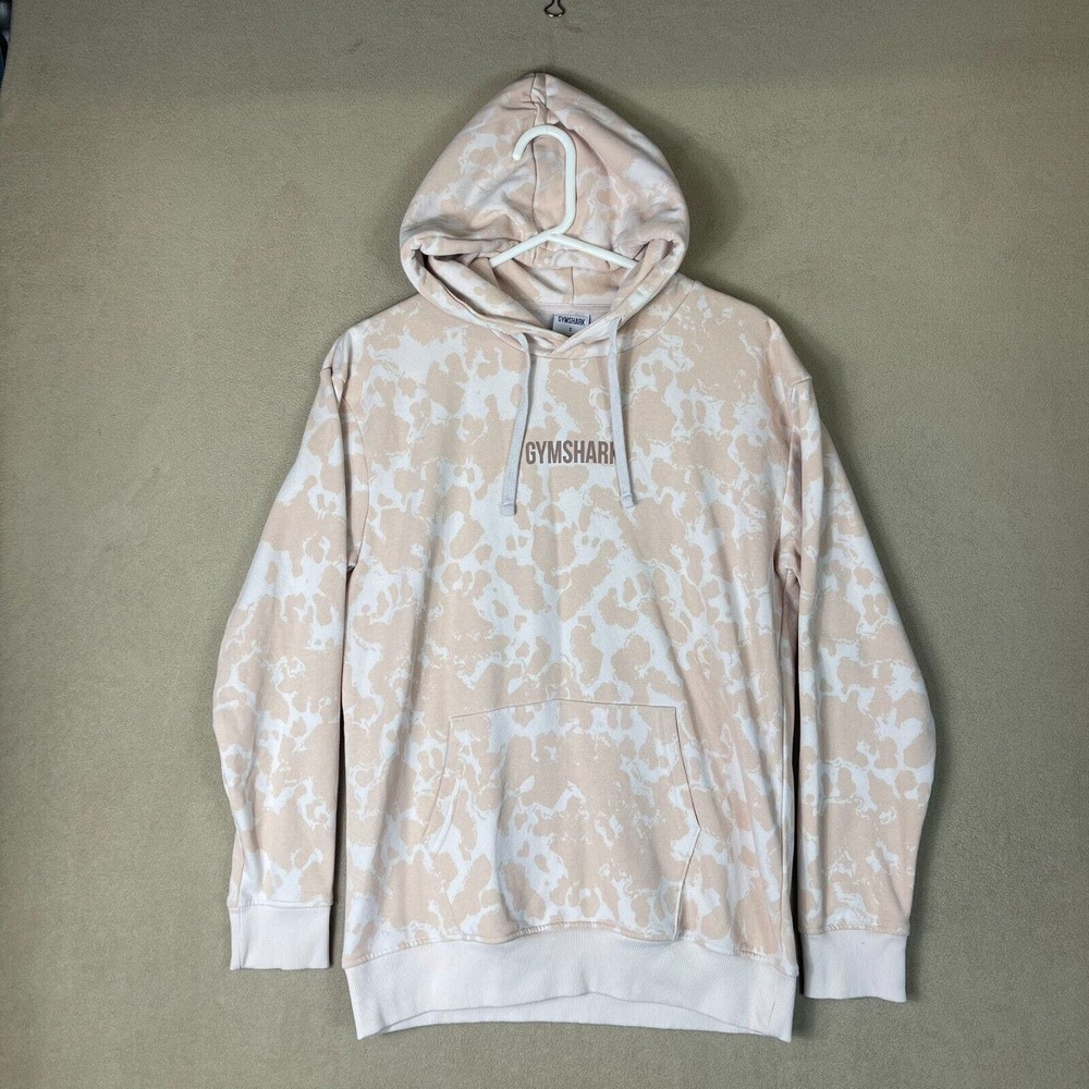 Gymshark Hoodie Adult Small Pink Sweatshirt Pullover‎ Pockets Long Sleeve Womens